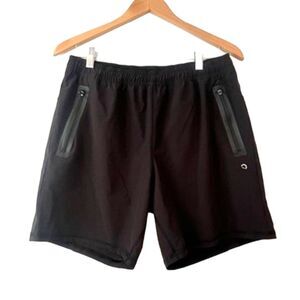 Skora Men's Shorts Black Pull On Zip Pockets Qwik Dry Medium